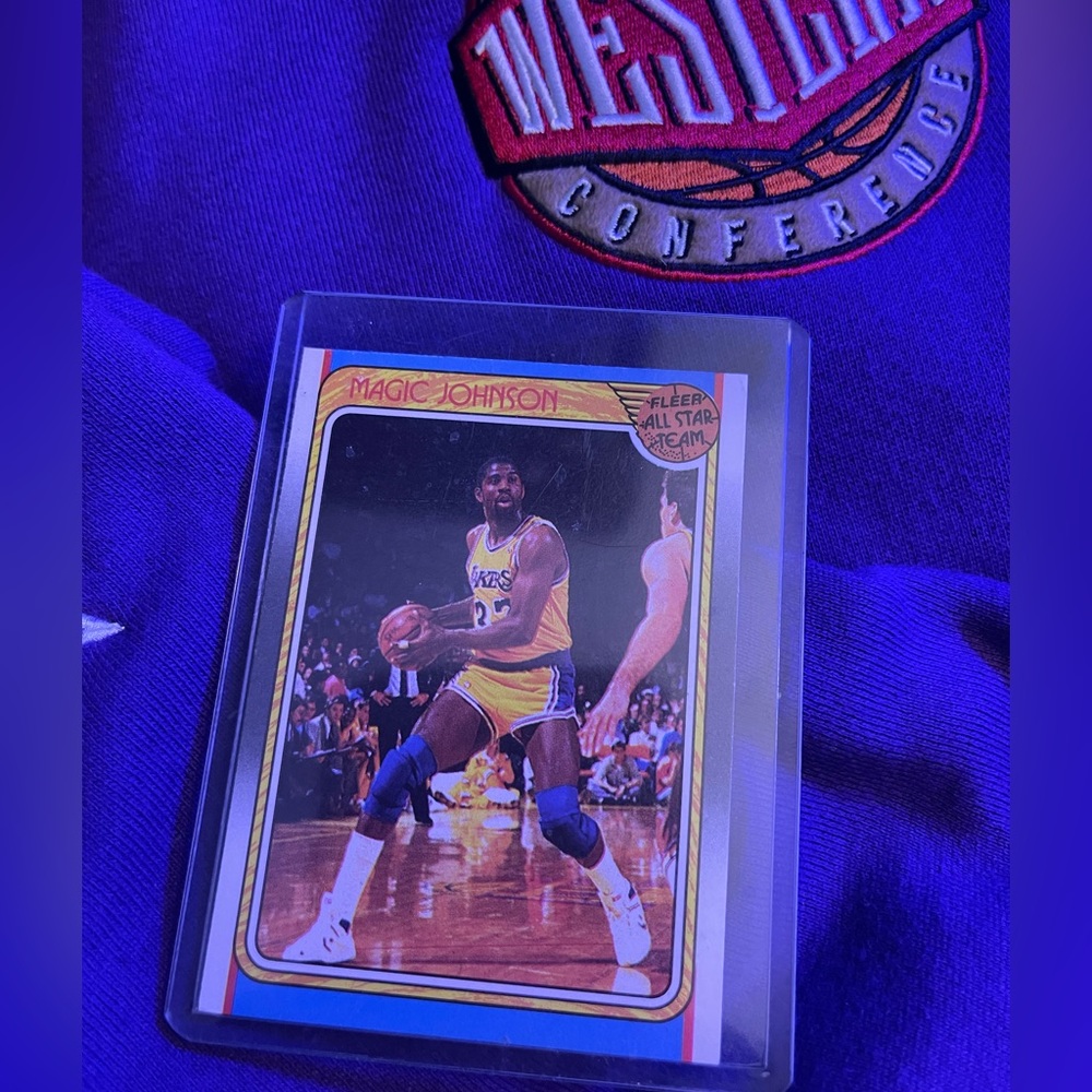 1988 Magic Johnson LAKERS Fleer All Star Team